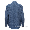 Tailored Fit Goedkope Blauwe Zomer Casual Shirts